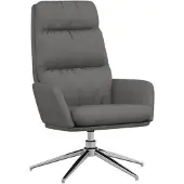 vidaXL Relaxstoel stof lichtgrijs
