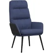 vidaXL Relaxstoel stof blauw