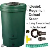 Harcostar Regenton Magnum 350L + gratis kraan en Easy fix comfort.