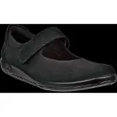 Ecco Soft 2.0 Mary-Jane zwart Nubuck Maat 36