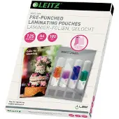 Leitz A4 Multiperfored 125 Microns Laminating Pouches 100 Units Transparant Kinderen