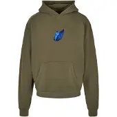 Mister tee Sweatshirt 'Le Papillon' beige / saffier / olijfgroen / zwart