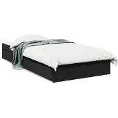 vidaXL Bedframe met lades bewerkt hout zwart 90x190 cm
