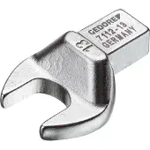 Gedore Clé plate emboîtable, Cote s/plats : 17 mm, Tige 9 x 12 mm, Larg. : 38 mm, Hauteur : 8,5 mm