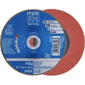 PFERD TOOLS 67656185 PFF 180 A-COOL 60 SG INOX+ALU Lamellenschijf Diameter 180 mm Boordiameter 22.23 mm Korrelgrootte (num) 60 Aluminium, Non-ferrometaal, RVS