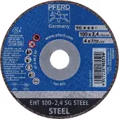 PFERD TOOLS EHT 100-2,4 SG STEEL/16,0 61340116 Doorslijpschijf recht 100 mm 25 stuk(s) Staal