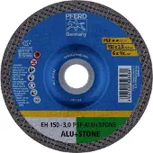 PFERD TOOLS EH 150-3,0 PSF ALU+STONE 61823326 Doorslijpschijf gebogen 150 mm 25 stuk(s) Aluminium, Non-ferrometaal, Titanium, Titaniumlegering, Gietijzer,