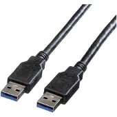 Roline USB 3.2 Gen 1 kabel, type A-A, zwart, 3 m