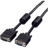 Roline High Quality Kabel met ferrietkernen + DDC, HD15M/M, 15pins, 10 m