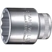 Stahlwille 50 A 1/2 03410032 Dubbel zeskant Dopsleutelinzetstuk 1/2 1/2 (12,5 mm)