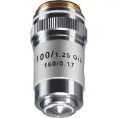 Bresser , objectief, achromatisch, 100x/olie, 1,25, met schokabsorberende bevestiging