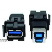 Bachmann Keystone USB 3.0 Koppeling A/B Female-Female zwart