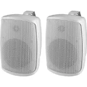 Monacor WALL-06T/WS PA-wandluidspreker 4 W Wit 1 stuk(s)