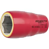 Hazet Dopsleutel · geïsoleerd 900KV-10 · 1/2 inch (12,5 mm) vierkant hol · Buiten-zeskant-tractieprofiel · SW 10 mm