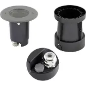 EVN Talpa grondspot inbouwlamp zwenkbaar, rond Talpa, dimbaar, zwart, Aluminium
