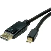 Roline Mini DisplayPort Kabel, mDP-DP, v1.3/v1.4, M/M, zwart, 2 m
