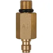 Ks Tools 150.2348 Adapterstuk M10x1,0 buitenschroefdraad en 1/4 slangaansluiting met afdichtring