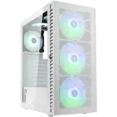 Kolink Observatory Lite Mesh, Midi-tower, PC-behuizing, Wit, ATX, Micro ATX, Mini-ITX, Mesh (gaas), Kunststof, Staal, Gehard glas, 16 cm