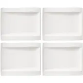 Villeroy & Boch Multipack Villeroy & Boch NewWave broodbord - Nieuw - 4 stuks, Bord, Wit