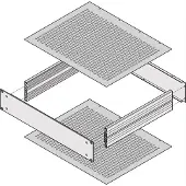 NVent SCHROFF 30860513 Zichtscherm Geperforeerd 2 stuk(s) Piece