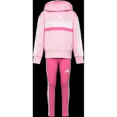 Adidas Trainingspak 'SEASONAL ESSENTIALS TIBERIO 3 STRIPES FLEECE LEGGINGS' pink / rosa / wit