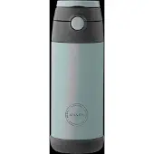 Aya & Ida - Drinking Bottle - Thermosfles - Waterfles - KIDS straw - 350ml - MINT GREEN