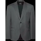 BOSS Regular Fit Jas donkergrijs, Effen
