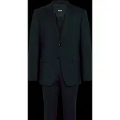BOSS Tweedelig slim-fit pak van scheerwol