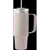 AYA&IDA Thermosbeker Thermocup with straw Cream Beige 885 ml