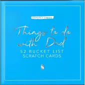 Gift Republic Scratch Cards Dad - Blauw / 11.7 x 11.7 x 4 cm / Karton