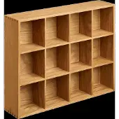 House Nordic Wandschap Soria - Naturel Hout - 51x11x39cm