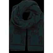 HUGO sjaal Martyn Scarf Open Green donkergroen