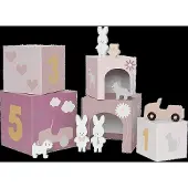 Jabadabado Stacking Bunny Family 1-5 Units Beige Kinderen