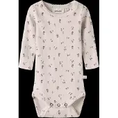 Lil´ Atelier Baby Rompers Nbfgago Ls Slim Body Lil Noos - Ecru - Maat 56
