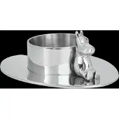 Hilke Collection Hilke X Moem No.3 Waxinelichthouder Vernikkeld - Kaarshouders Messing Silver - 2025MXHCSMTNP3