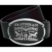 Levis Accessories Riem 'Billy' zilvergrijs / zwart