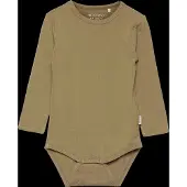 Minymo Romper l/s - Bamboe - Gedroogd Herbs - - 50 - Rompers Lange Mouw