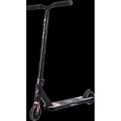 Panda Initio V2 Pro scooter, zwart, met regenboogdetails.