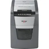 Rexel Optimum AutoFeed+ 100M Fluisterstille Papierversnipperaar - P5 Microsnippers - Automatische Invoer Tot 100 Vel - 34L - Zwart