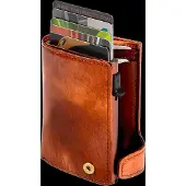 Tony Perotti Pasjeshouder / Kaarthouder - Uitschuifbaar - RFID - Leer - Van Gogh - Cognac