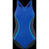 Speedo solid splice medalist 1p wedstrijd badpak dames -