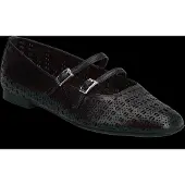 Tamaris Ballerina met riempjes zwart