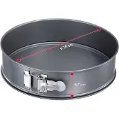 Westmark Springvorm, taartvorm, Ø 24 cm, met antiaanbaklaag, koudgewalst staal, Back Meister, antraciet, 32642270