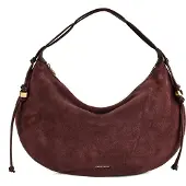 Coccinelle Leren schoudertas Thess Handbag Suede Le. / Grained Le. Berry / Berry donkerpaars