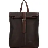 Jack kinsky Porto Dagrugzak Leer 37 cm Laptop compartiment bruin
