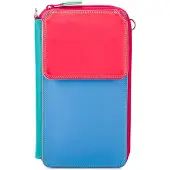 Mywalit Portemonnee lichtblauw / mintgroen / rood