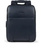 Piquadro Modus Speciale Rugzak Leer 40 cm Laptopcompartiment blauw