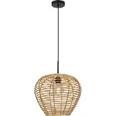 Olucia - IRENE - Hanglamp - Bruin / Zwart - Vorm: Peer