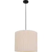 Olucia - SARITA - Hanglamp - Beige / Zwart - Vorm: Rond