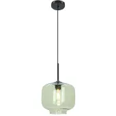 Olucia - ANNIEK - Hanglamp - Groen / Zwart - Vorm: Rond